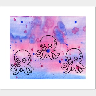 octopus art Posters and Art